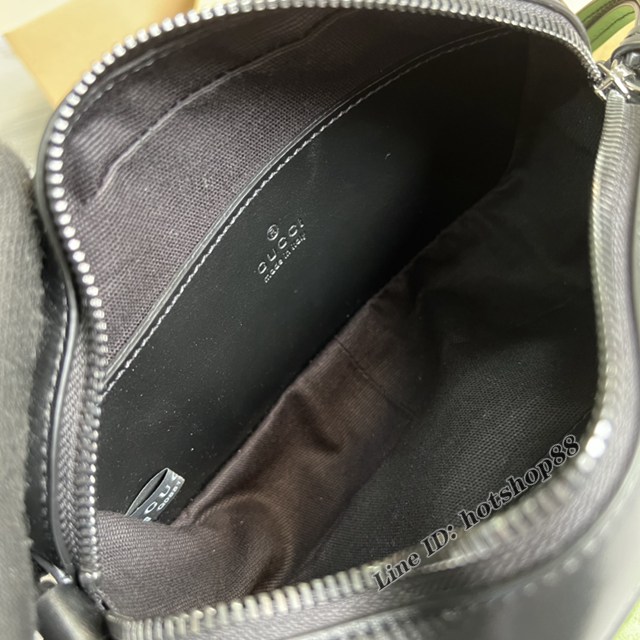 Gucci官網marmont新出系列女包 古馳G家新款相機包黑皮黑G肩背包634936 gqy4786